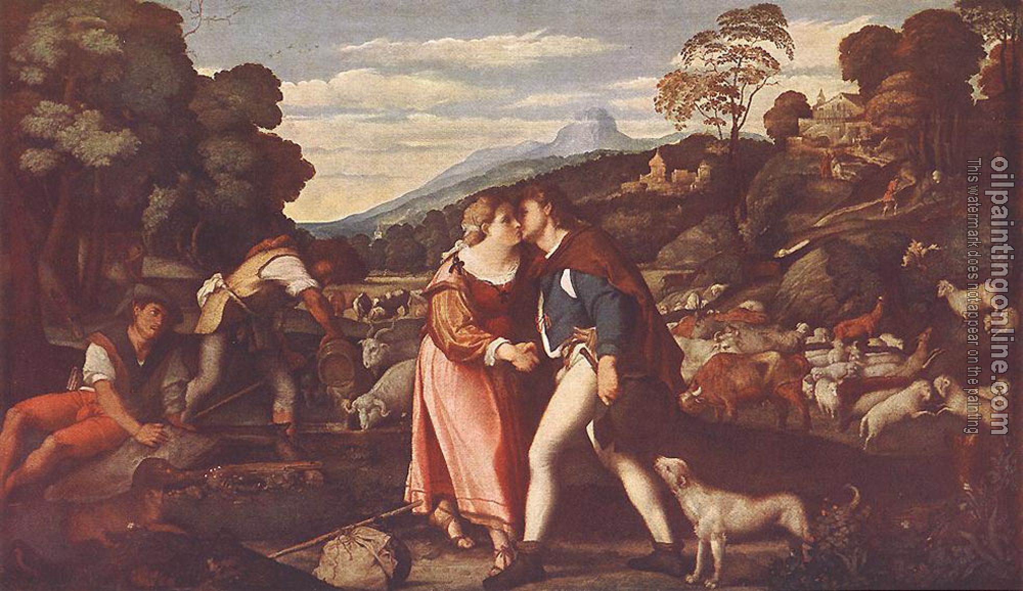 Jacopo, il vecchio Palma - Jacob And Rachel